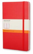 4 Libreta Clasica Tapa Dura Roja P Rayas