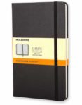 Libreta Clasica Tapa Dura Negra P Rayas