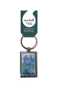 Llavero Metal Rectangular Con Etiqueta Y Bolsa - Monet - Nenúfare S