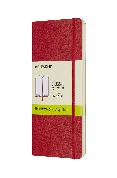 5 Libreta Clasica Tapa Blanda Rojo Escarlata P Lisa