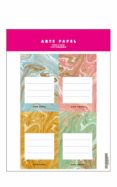 Arte Papel 8 Pegatinas Exlibris Marble