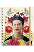 Agenda Anual Espiral A5 D/p Frida Kahlo Flowers 2025