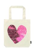 Bolsa De Tela De La Compra Corazon Con Buho 39x42
