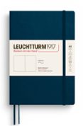 leuchtturm1917 tapa blanda azul profundo liso / en blanco