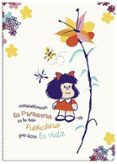 Libreta Tapa Blanda Grande Mafalda Crema - Flor
