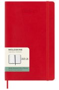 Agenda large de julio 2025 a diciembre 2026 semana vista tapa blanda Moleskine rojo escarlata en inglés