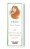 Arte Papel Marcapaginas Virgo