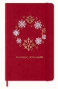 Moleskine Cuaderno Edición Limitada Navidad Large Rayada Tapa Dura Roj