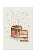 Arte Papel Felicitación 12x17 Tarta
