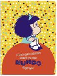 Libreta Tapa Blanda Mediana Mafalda Azul Puntitos