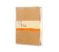 2 Libretas Cahier Marron Kraft Xl Rayas