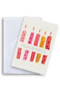 Arte Papel Felicitación 12x17 Velas Anna