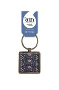 Llavero Metal Cuadrado Con Etiqueta Y Bolsa- William Morris - Eve Nlod
