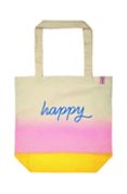 Bolsa Tela De La Compra Algodon Org. Happy