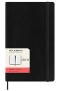 Agenda large de julio 2025 a diciembre 2026 día página tapa blanda Moleskine negro en inglés