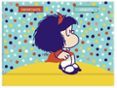 Taco De Notas Con Ventana Mafalda Azul Puntitos