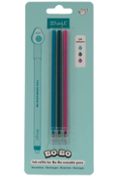 Set De 3 Recambios De Tinta Para Bolígrafos Borrables Bo-bo - Azu L Cl