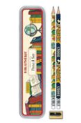 Set lápices y sacapuntas Library Books Cavallini