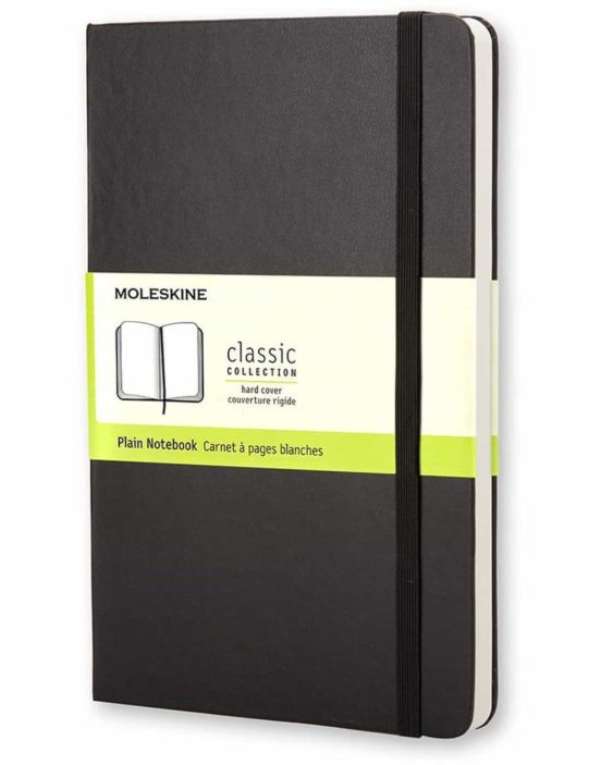 Libreta clásica tapa dura negra p lisa