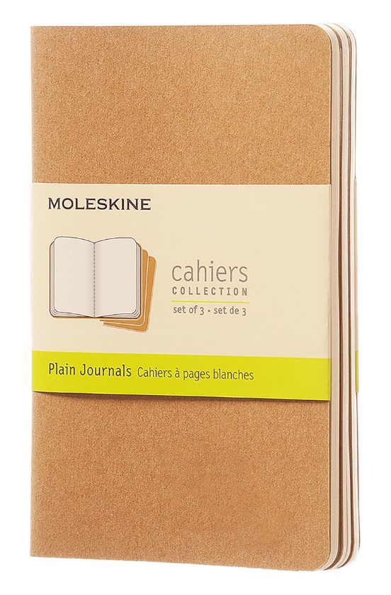 Libretas cahier marrón kraft p lisas