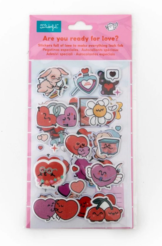 Pegatinas especiales llenas de amor para que todo se vea mejor