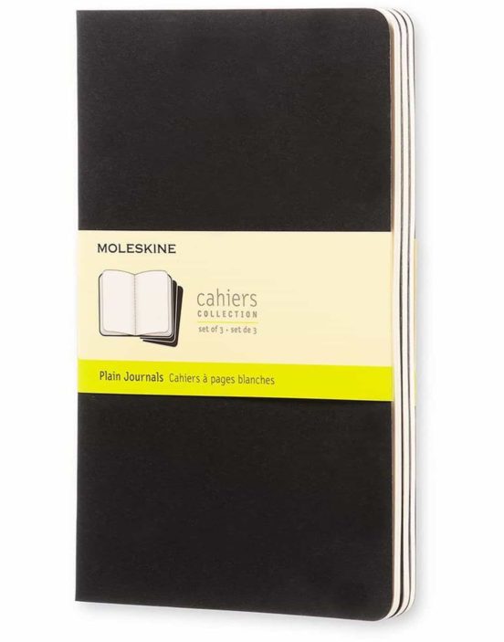 Libretas Cahier negras L lisas