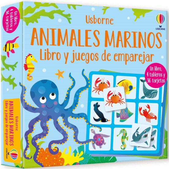 Animales Marinos. Libro y Juegos de Emparejar