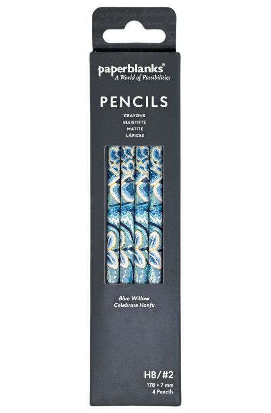 Pack de 4 lápices Sauce azul 2HB Paperblanks