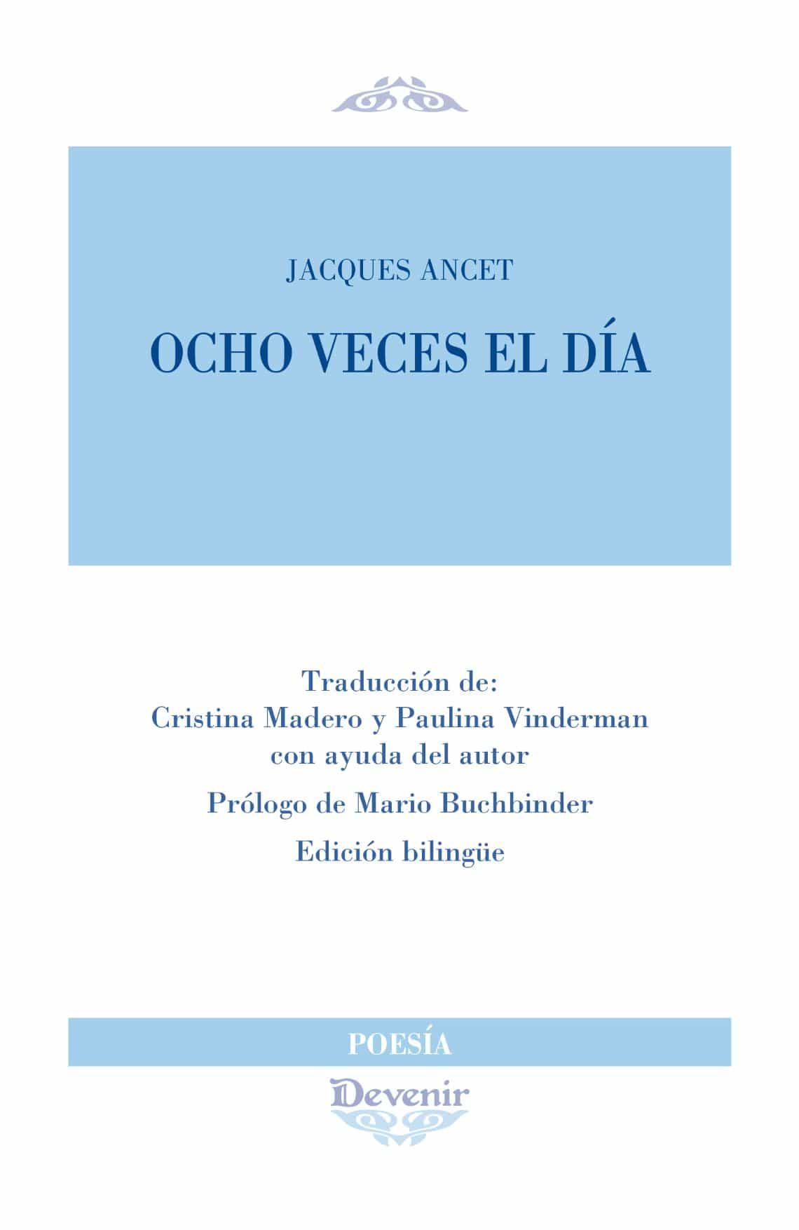 Portada de Ocho veces el día