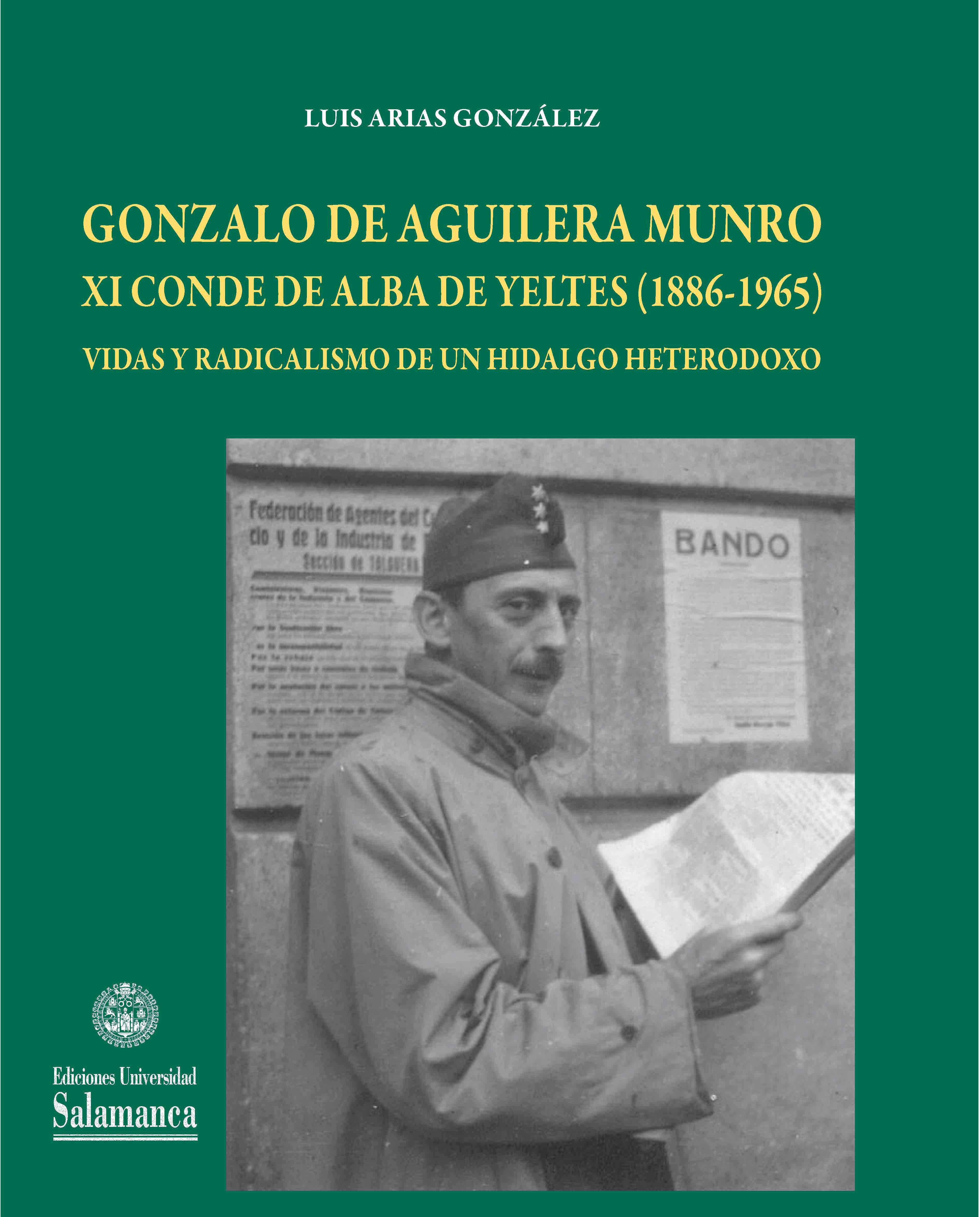 Portada de Gonzalo de aguilera munro xi conde de alba de yeltes (1886-1965)