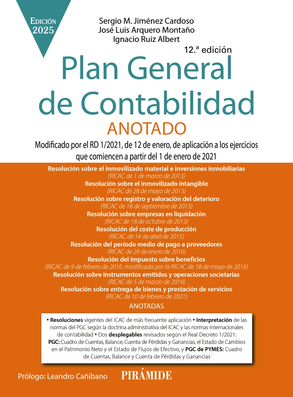 Portada de Plan General de Contabilidad anotado (12.ª ed.)