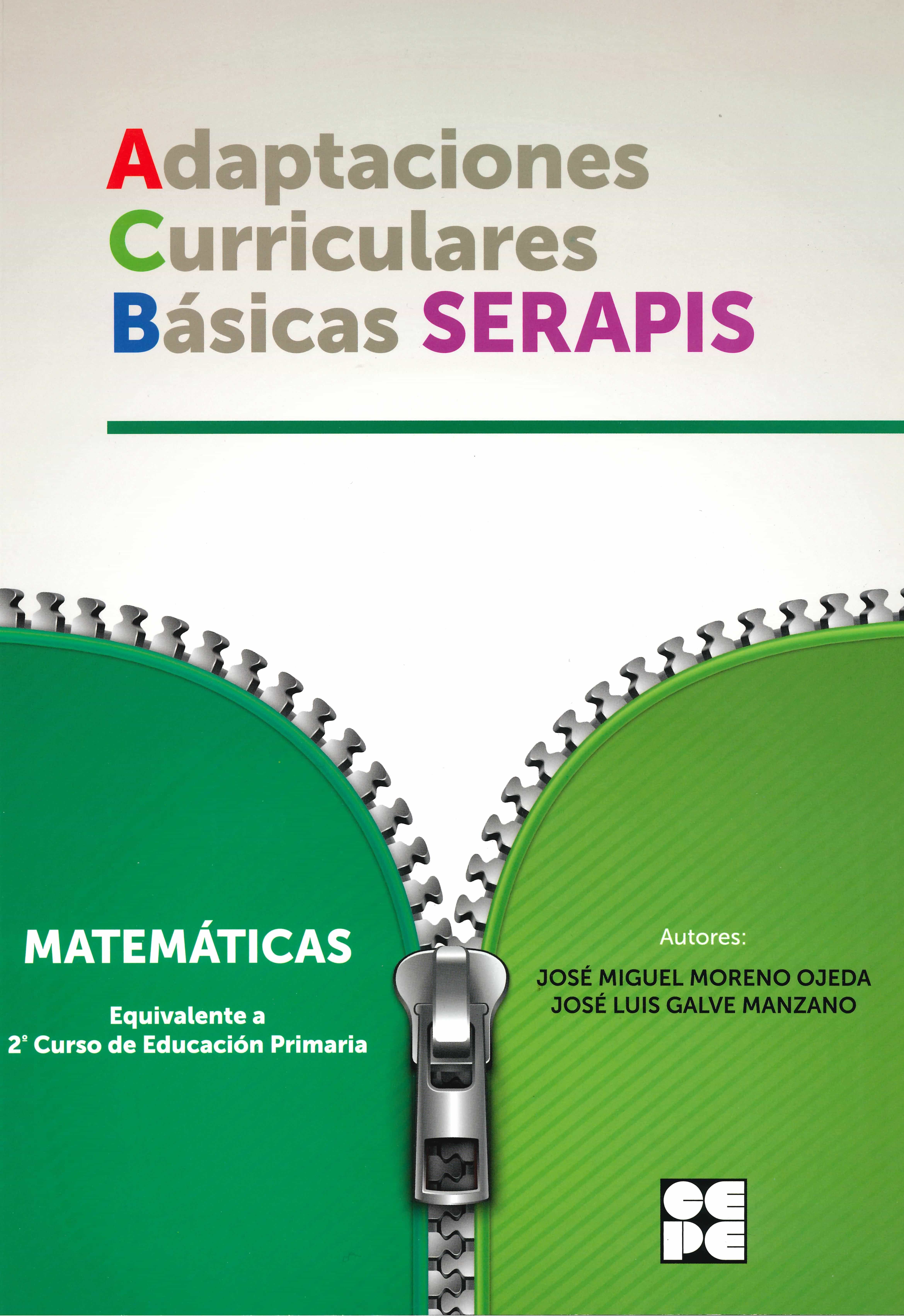 Portada de Matematicas – 2º educacion primaria. adaptaciones curriculares basicas