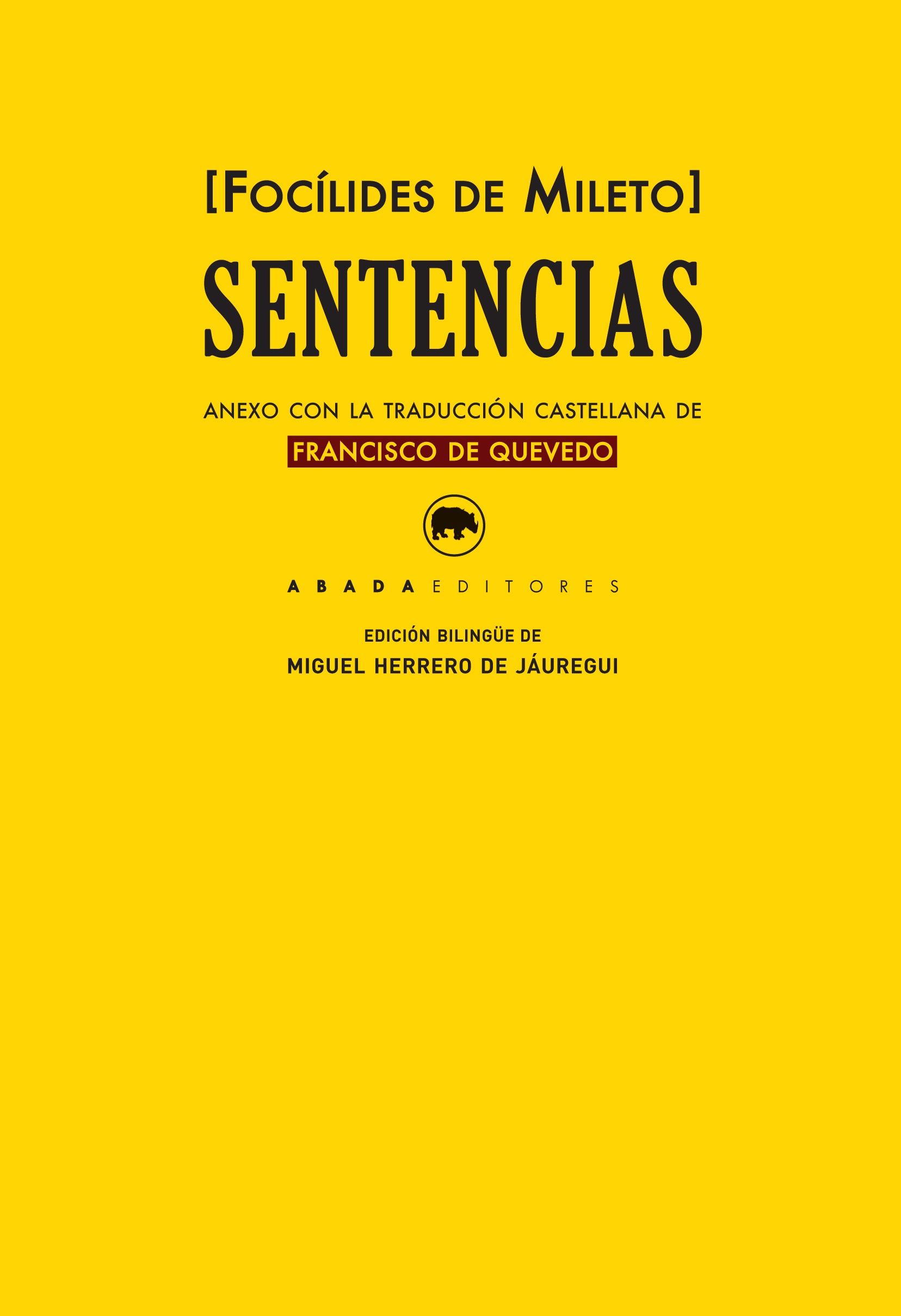 Portada de Sentencias