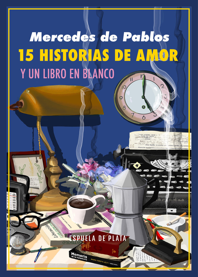 Portada de Quince historias de amor y un libro en blanco