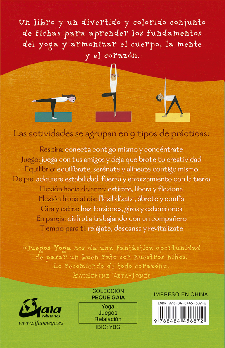 Portada de Juegos yoga: 50 divertidas actividades de yoga para niños y adultos
