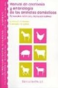 MANUAL DE ANATOMIA Y EMBRIOLOGIA DE ANIMALES DOMESTICOS: CONCEPTO S BASICOS Y DATOS APLICATIVOS di VV.AA. 