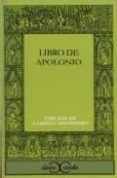 LIBRO DE APOLONIO (8 ED.) de ANONIMO 
