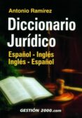 DICCIONARIO JURIDICO ESPAOL-INGLES INGLES-ESPAOL de VERA RAMIREZ, ANTONIO 