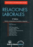RELACIONES LABORALES (4 ED) 2013 de SALA FRANCO, TOMAS 