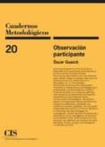 OBSERVACION PARTICIPANTE de GUASCH, OSCAR 
