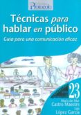 TECNICAS PARA HABLAR EN PUBLICO. GUIA PARA UNA COMUNICACION  EFIC AZ di CASTRO MAESTRE, MARIA DEL MAR 