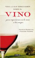 TODO LO QUE DEBES SABER SOBRE EL VINO PARA IMPRESIONAR EN LA MESA A TUS AMIGOS de WIESENTHAL, MAURICIO   NAVARRO DEL ALAR, MANUEL FRANCESC 