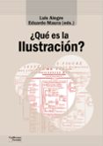 QUE ES LA ILUSTRACION? di ALEGRE ZAHONERO, LUIS 