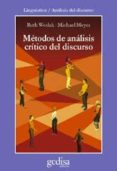 METODOS DE ANALISIS CRITICO DEL DISCURSO de WODAK, RUTH  MEYER, MICHAEL C. 