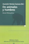 DE ANIMALES Y HOMBRES de HERRERA GUEVARA, ASUNCION 