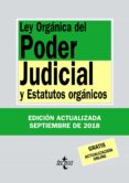 LEY ORGANICA DEL PODER JUDICIAL Y ESTATUTOS ORGANICOS (34 ED.) de MORENO CATENA, VICTOR 