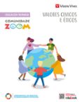 Portada de Valores Cívicos y Éticos 5º Educacion Primaria Comunidad Zoom Galicia