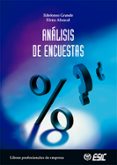 ANALISIS DE ENCUESTAS de GRANDE, ILDEFONSO  ABASCAL FERNANDEZ, ELENA 