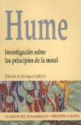 INVESTIGACION SOBRE LOS PRINCIPIOS DE LA MORAL de HUME, DAVID 