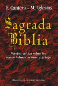 SAGRADA BIBLIA (2 ED.) de CANTERA BURGOS, FRANCISCO  IGLESIAS GONZALEZ, MANUEL 